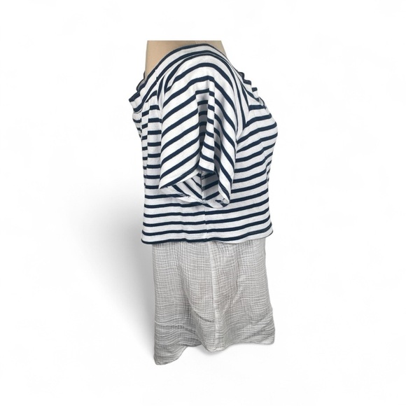 Anthropologie || Postmark || Mixed Media Top || Large - Picture 5 of 9